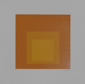 JOSEF ALBERS 'HOMMAGE TO THE SQUARE' SILKSCREEN