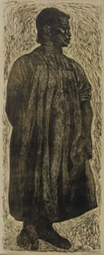 CHARLES WHITE 'SOLID AS A ROCK' LITHOGRAPH