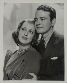 CLARENCE BULL JEANETE MACDONALD & LEW AYRES PHOTO