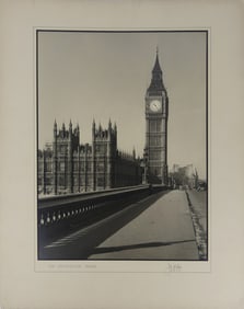 JOHN H COPE 'WESTMINSTER BRIDGE' SILVER GELATIN