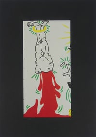 KEITH HARING 'HEADLESS BODY' OFFSET LITHOGRAPH