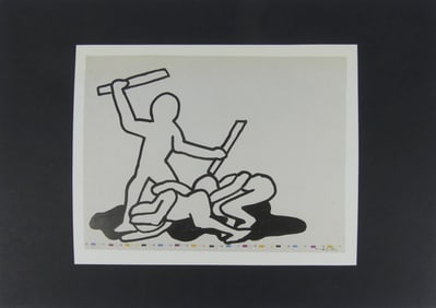 KEITH HARING 'VICTOR' OFFSET LITHOGRAPH