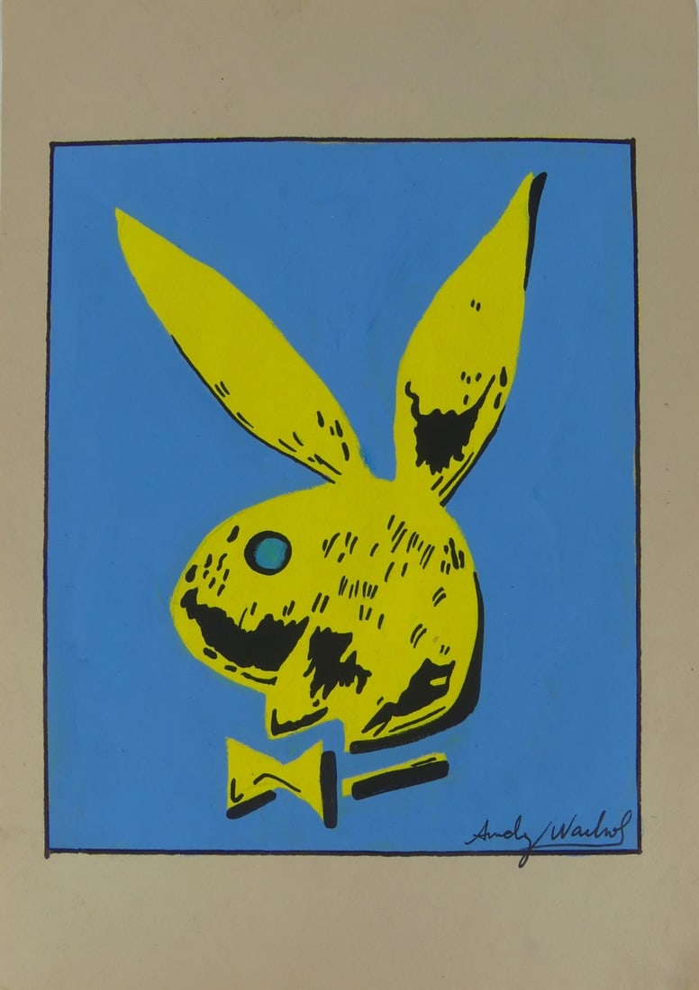 ANDY WARHOL (MANNER) PLAYBOY BUNNY PAINTING (1 of 5)
