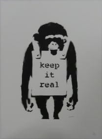 BANKSY 'KEEP IT REAL' LITHOGRAPH