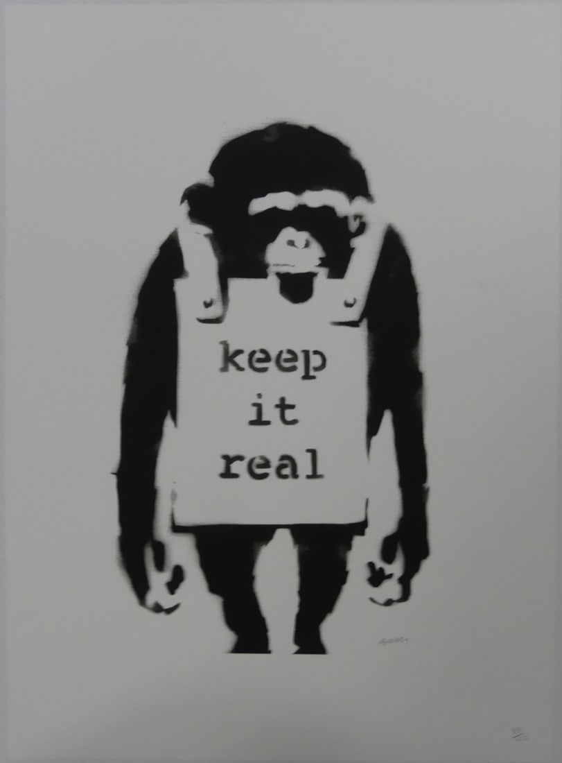 BANKSY 'KEEP IT REAL' LITHOGRAPH (1 of 5)