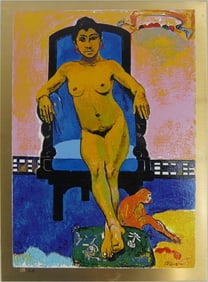 PAUL GAUGUIN 'ANNA & THE MONKEY TAOA' SERIGRAPH