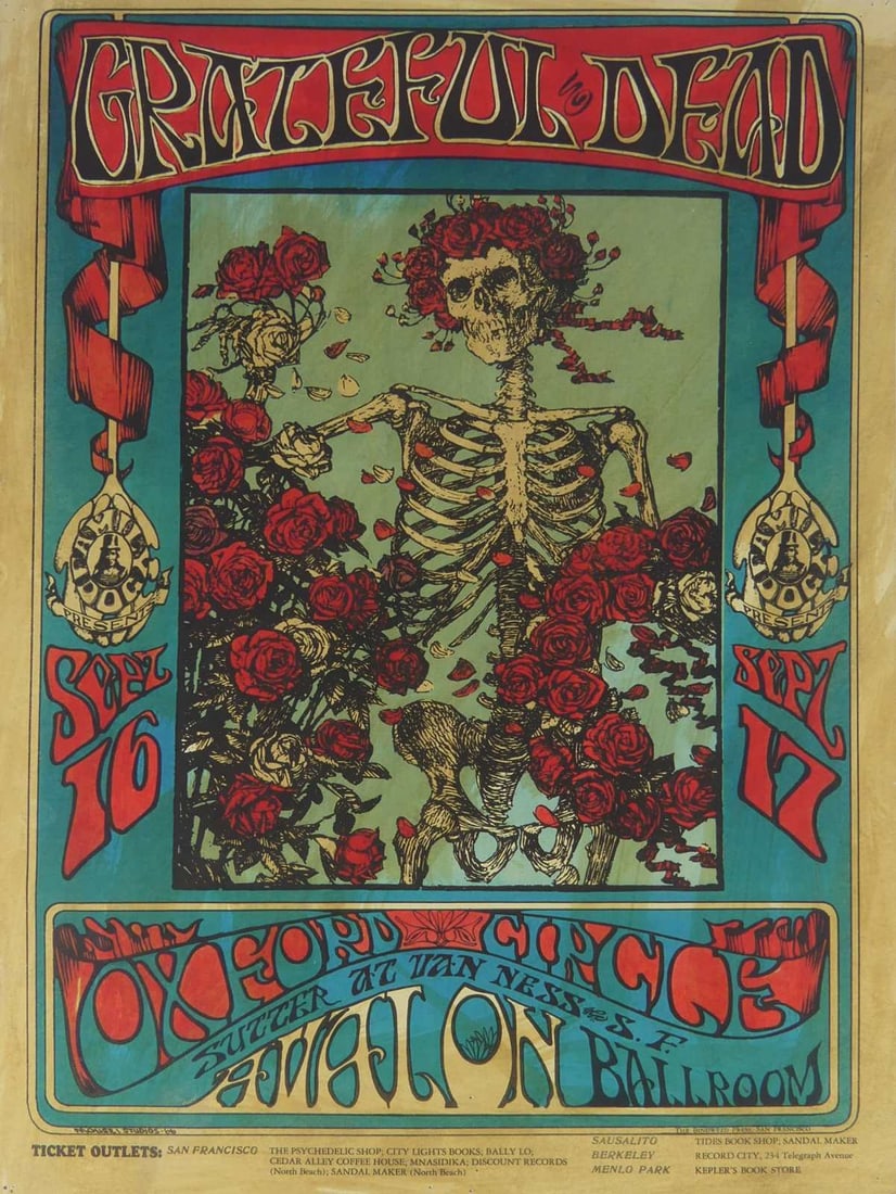 GRATEFUL DEAD AVALON BALLROOM POSTER (1 of 4)