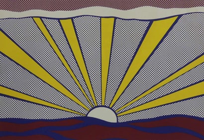 ROY LICHTENSTEIN 'SUNRISE' SIGNED LITHOGRAPH