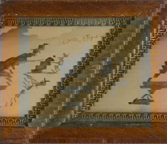 BILL TRAYLOR 'THREE FIGURES' PENCIL & GOUACHE