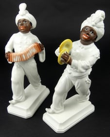 2pc ROSENTHAL MEISEL BLACKAMOOR PORCELAIN FIGURES