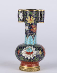 CHINESE CLOISONNE BOTTLE VASE