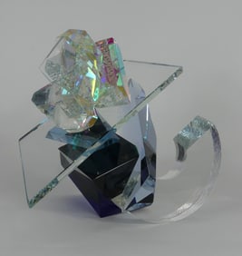 GRANT MILLER MODERN DICHROIC GLASS SCULPTURE
