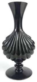 BACCARAT PRIMEVERE BLACK CRYSTAL SOLIFLORE VASE