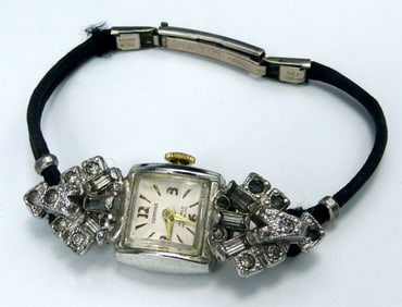CORTINA RHINESTONE JEWELED COCKTAIL WRISTWATCH