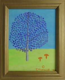 THEORA HAMBLETT OIL PAINTING ON BOARD