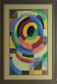SONIA DELAUNAY 'COMPOSITION ORPHISTE' GOUACHE