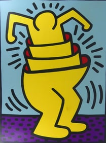 KEITH HARING 'CUP MAN' SCREENPRINT