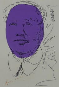 ANDY WARHOL 'MAO' SIGNED SCREENPRINT