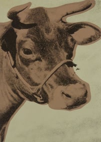 ANDY WARHOL 'WHITNEY MUSEUM' SIGNED COW POSTER