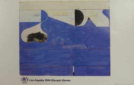RICHARD DIBENKORN SIGNED OLYMPIC GAMES POSTER