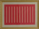 DONALD JUDD 'UNTITLED' PRINT IN CADMIUM RED
