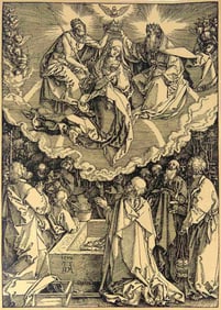 ALBRECHT DURER 'CORONATION OF THE VIRGIN' WOODCUT