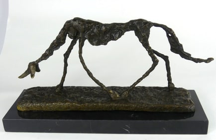 ALBERTO GIACOMETTI 'LE CHIEN' BRONZE SCULPTURE