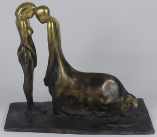 NEAGOE DRAGOS 'TOGETHER' BRONZE SCULPTURE