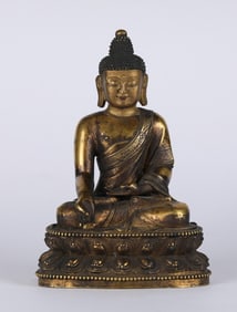 CHINESE BRONZE BUDDHA STATUE