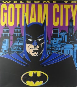 STEVE KAUFMAN 'BATMAN GOTHAM CITY' SILKSCREEN