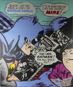 STEVE KAUFMAN 'BATMAN' SILKSCREEN