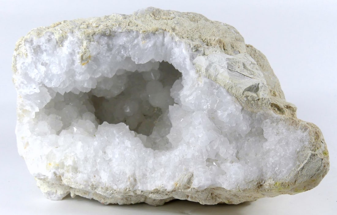 NATURAL WHITE CRYSTAL GEODE SPECIMEN (1 of 7)