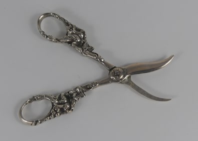 SOLID STERLING SILVER GRAPE SHEARS