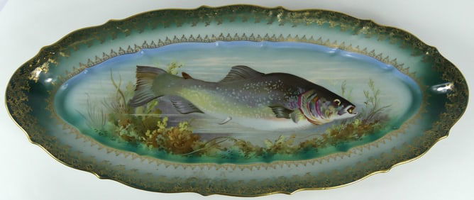 CARL TIELSCH GERMAN PORCELAIN FISH PLATTER