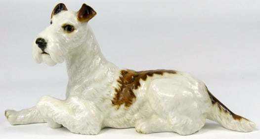 HUTSCHENREUTHER TERRIER PORCELAIN DOG FIGURINE