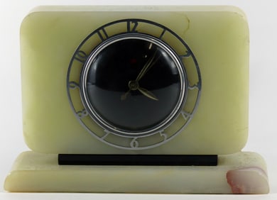 TELECHRON ART DECO ONLYX CLOCK