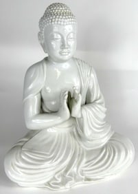FITZ AND FLOYD PORCELAIN BUDDHA SCULPTURE