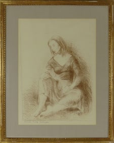 MOSES SOYER 'AFTER THE DANCE' LITHOGRAPH