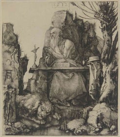 ALBRECHT DURER 'ST JEROME' WOODCUT ENGRAVING