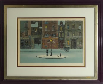 MICHEL DELACROIX 'LAMPLIGHTER' LITHOGRAPH