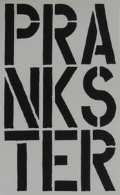 CHRISTOPHER WOOL 'PRANKSTER' OFFSET LITHOGRAPH