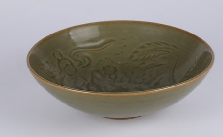 CHINESE CELADON GLAZED PORCELAIN BOWL