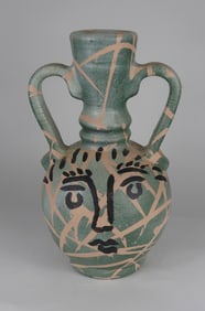 PICASSO STYLE CERAMIC FACE VASE