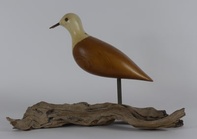DAN BOWDEN HAND CARVED WOOD SEAGULL BIRD