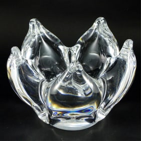 GORAN WARFF FOR KOSTA BODA FLORIFORM CRYSTAL BOWL