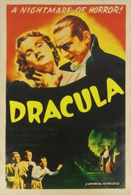 DRACULA 'NIGHTMARE OF HORROR' MOVIE POSTER