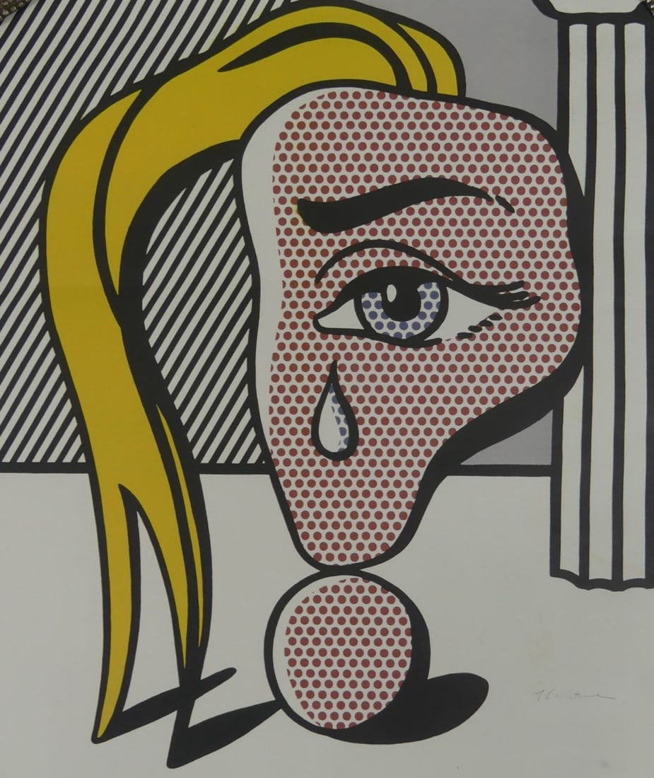 ROY LICHTENSTEIN 'MUCHACHA CON LAGRIMA' SIGNED (1 of 5)