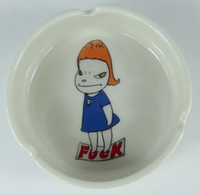 YOSHITOMO NARA 'F#CK' CERAMIC ASHTRAY