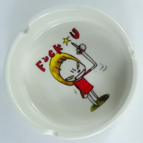 YOSHITOMO NARA 'F#CK U' CERAMIC ASHTRAY