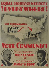 FOSTER & FORD COMMUNIST PARTY POSTER
